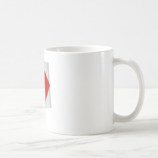 Nautical Flag 'F' Coffee Mugs