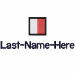 Nautical Flag "H" Shirt - Personalize Two Places embroidered shirts