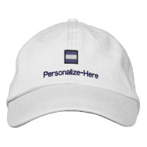 Nautical Flag "J" Personalized Boater's Hat