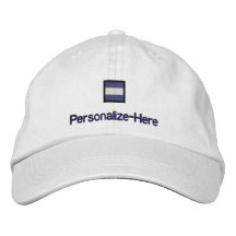 Nautical Flag "J" Personalized Boater's Hat Baseball Cap