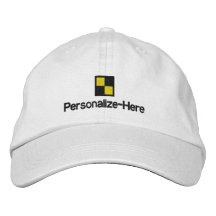 Nautical Flag "L" Personalized Boater's Hat Embroidered Baseball Caps