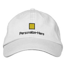 Nautical Flag "Q" Personalized Boater's Hat Embroi Embroidered Baseball Caps