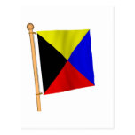 Nautical Flag 'Z' Post Card