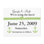 Nautical Knot Save the Date postcards