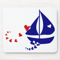 Nautical Love Mouse Pad