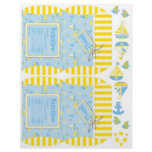 Nautical Mini Puff Box Template flyers