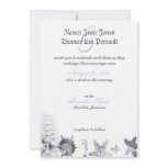 Nautical Navy Blue Wedding Invitation