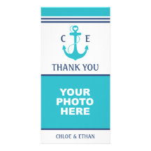 Nautical Photo Thank You Customized Photo Card