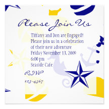 Nautical Scatter Personalized Announcement