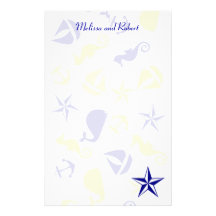 Nautical Scatter Stationery Paper