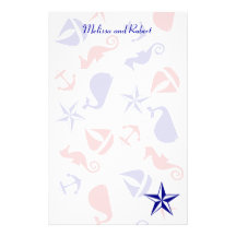 Nautical Scatter Stationery Paper