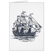 Nautical Ship Card