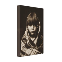 Navaho child Native Indian Canvas Print