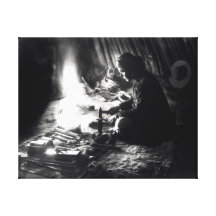 Navaho silversmith, c.1915 stretched canvas prints