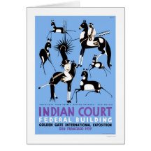 Navajo Antelope Hunt 1939 WPA Greeting Card