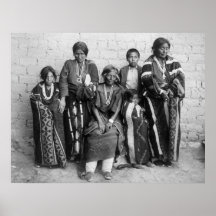 Navajo Chief's Family, 1901 Poster