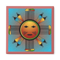 Navajo Sun Face Fridge Magnets