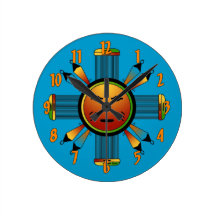 Navajo Sun Wallclock