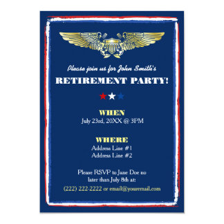 force air retirement invitations naval party announcements zazzle