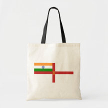 Naval Ensign Of India, India flag Tote Bag