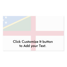 Naval Ensign Of The Solomon Islands, Solomon Islan Business Card
