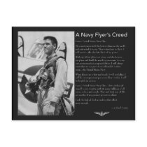 Naval Flyer's Creed Postcards