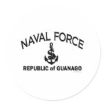 Naval Force 2 Round Stickers