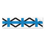 Naval Jack Of Estonia, Estonia flag Bumper Sticker