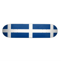 Naval Jack Of Greece, Greece flag Skate Board Deck