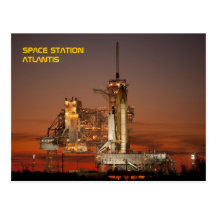 Navette spatiale l'Atlantide Carte Postale