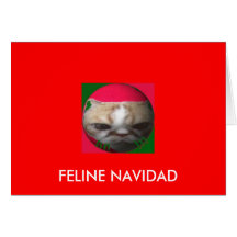 Navidad félin carte de vœux