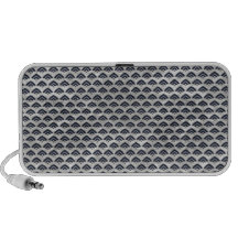 Navy and Beige Pattern Laptop Speaker