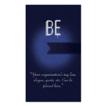 Navy Blue Awareness Business Card Charity