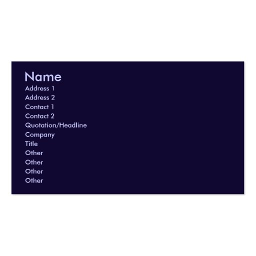 navy blue business cards