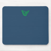 Navy Blue Butterfly Customizable Mouse Mat Pad Mouse Pads