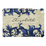 navy blue flourish girly Ipad case ipad mini cases