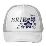 navy blue flowers hats