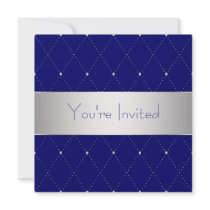 Navy Blue Silver Blue Corporate Party