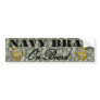 Navy Brat On Board (Window Sticker) Bumper Sticker