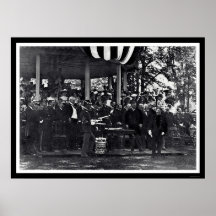 Navy Cadet Receiving His Diploma at Annapolis 1902 Poster