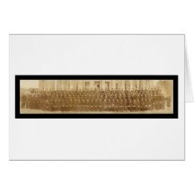 Navy Cadets at Harvard Photo 1917 Card