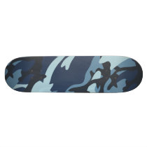 Navy Camouflage Custom Skateboard