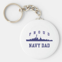 Navy Dad Key Chain