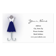 Navy Dress Business Cards