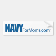 Navy for MOMs Bumper Sticker