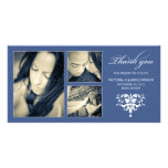 NAVY FORMAL COLLAGE | WEDDING THANK YOU CARD PHOTO CARD