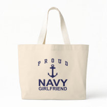 Navy Girlfriend Canvas Bag