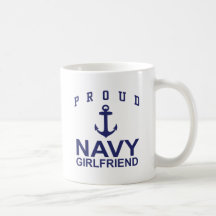 Navy Girlfriend Coffee Mugs