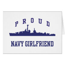 Navy Girlfriend Greeting Card