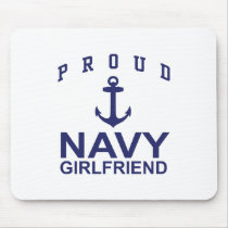 Navy Girlfriend Mousepad